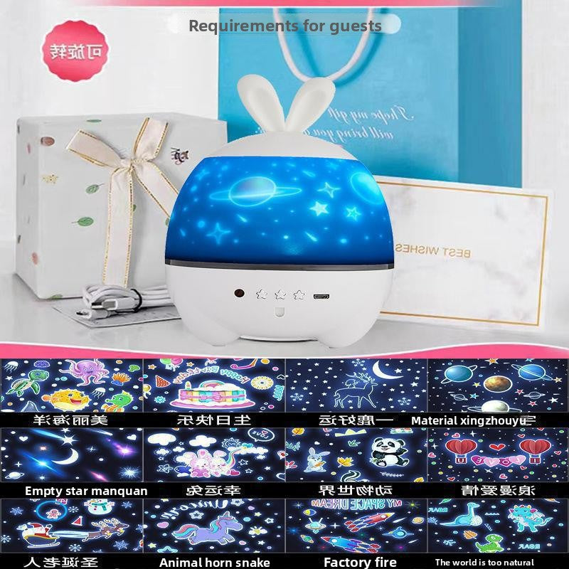Rechargeable Bluetooth Star Projector Night Light with Remote Control