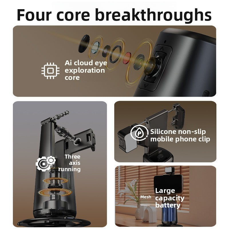 Tracking 360� Rotation Smartphone Tripod Stand
