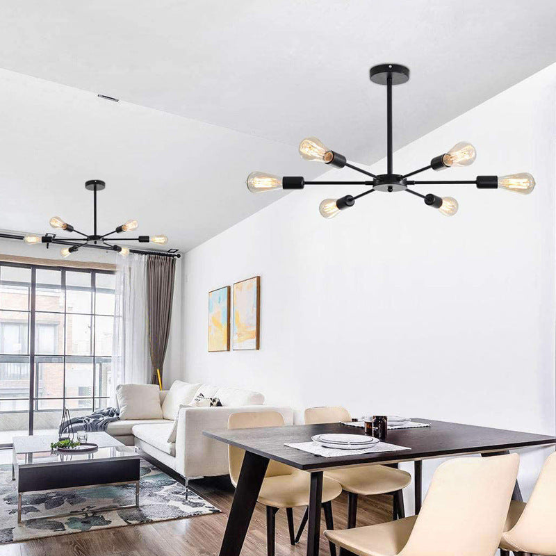 Cross-border Hot Sale Light Luxury Nordic Living Room Lamp Ceiling Lamp Modern Simple Atmospheric Bedroom Lighting Restaurant Art Lamps