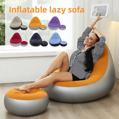 Portable Inflatable Sofa for Camping, Beach, and Indoor Use