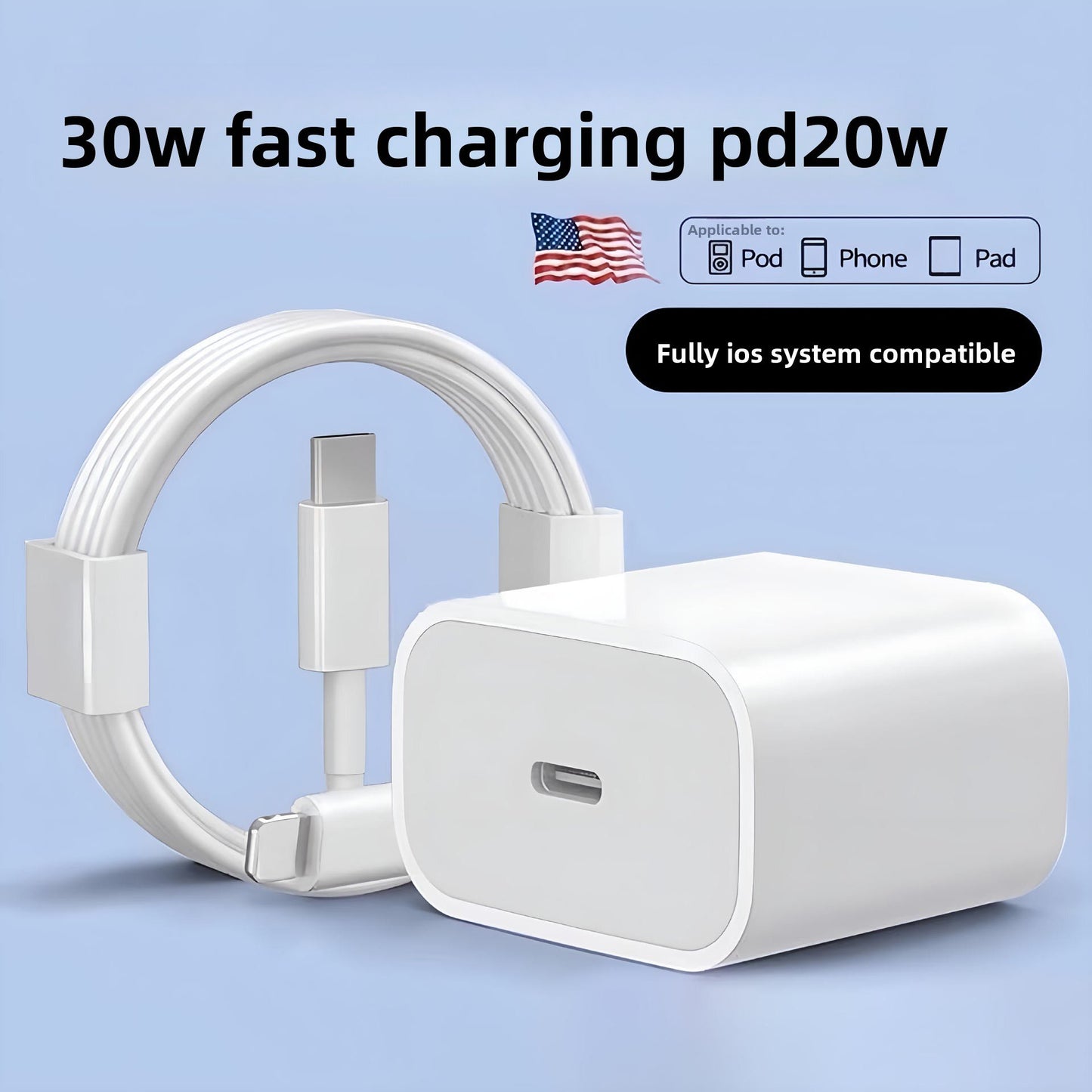 Fast charging head mobile phone data cable