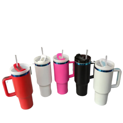 40oz Ion-Plated Tumbler ? 304 Stainless Steel Insulated Cup with Straw for Car & Outdoor Use