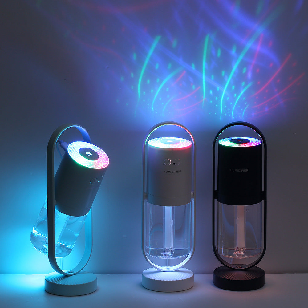 Creative rotatable projection USB charging mini Magic Shadow humidifier moisturizing hydrating anti-drying air purifier