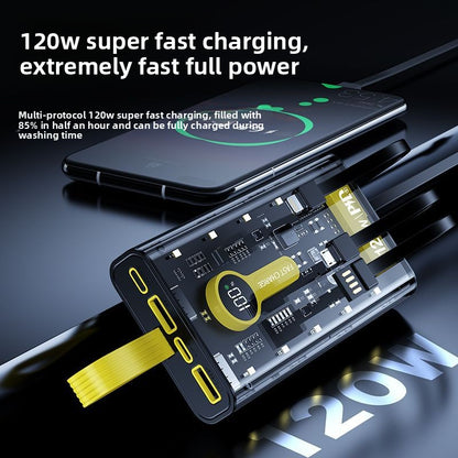 Super Fast Charging Transparent 20000 mah power bank