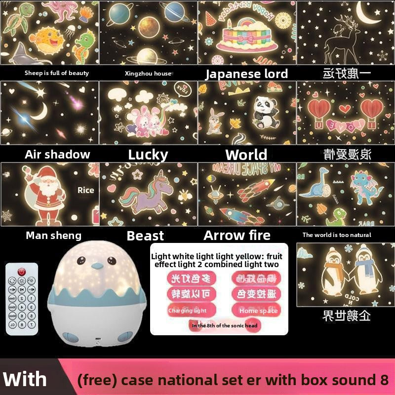 Rechargeable Bluetooth Star Projector Night Light with Remote Control