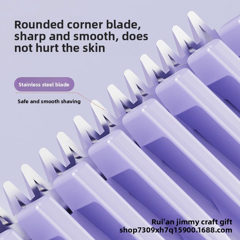 Portable electric double-head hair shaver