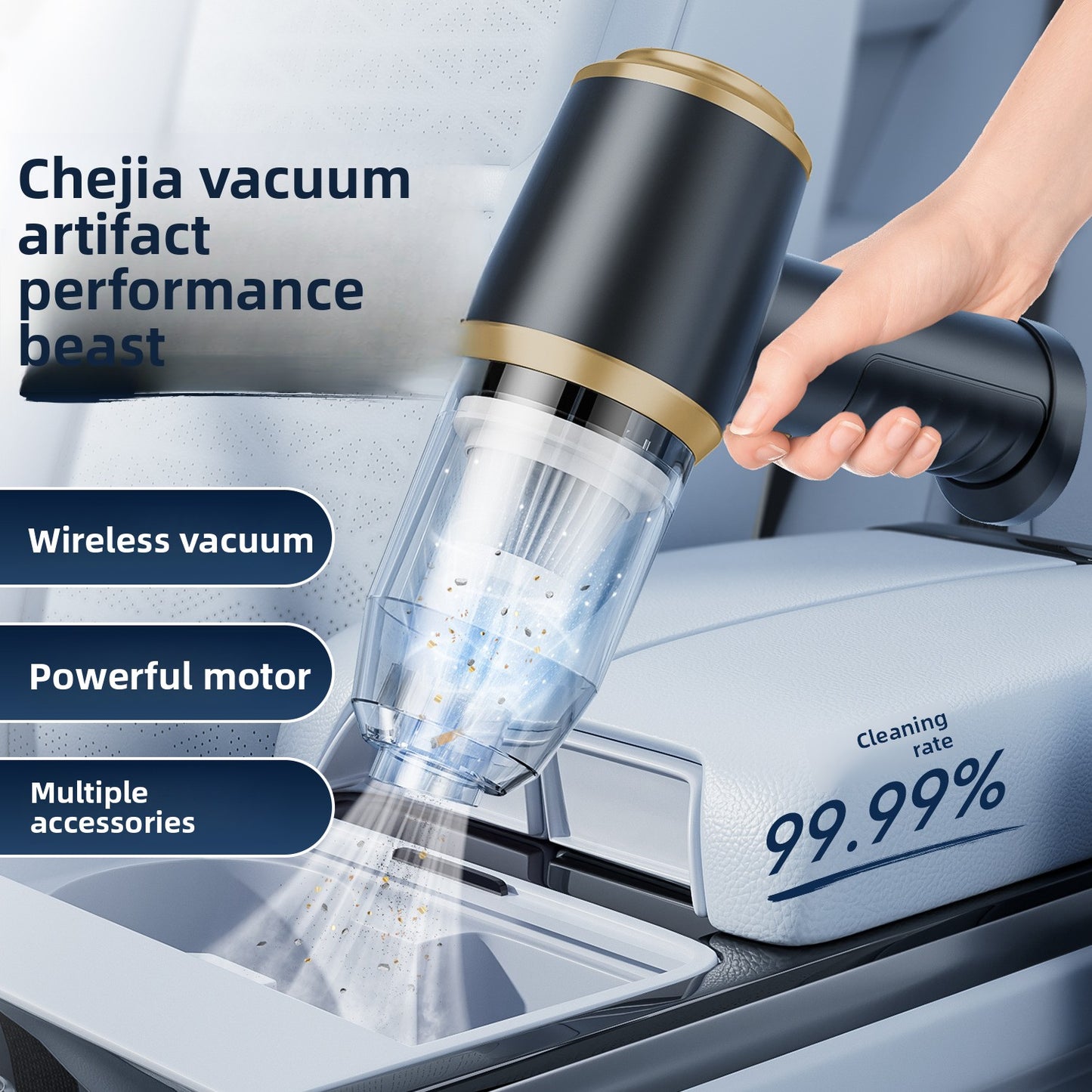 Wireless portable vacuum cleaner