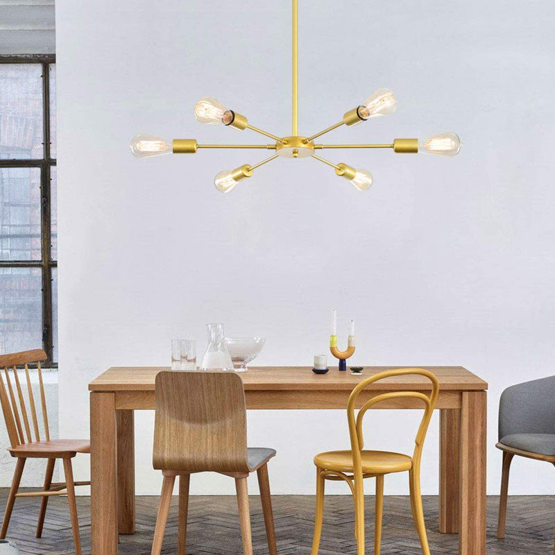 Cross-border Hot Sale Light Luxury Nordic Living Room Lamp Ceiling Lamp Modern Simple Atmospheric Bedroom Lighting Restaurant Art Lamps