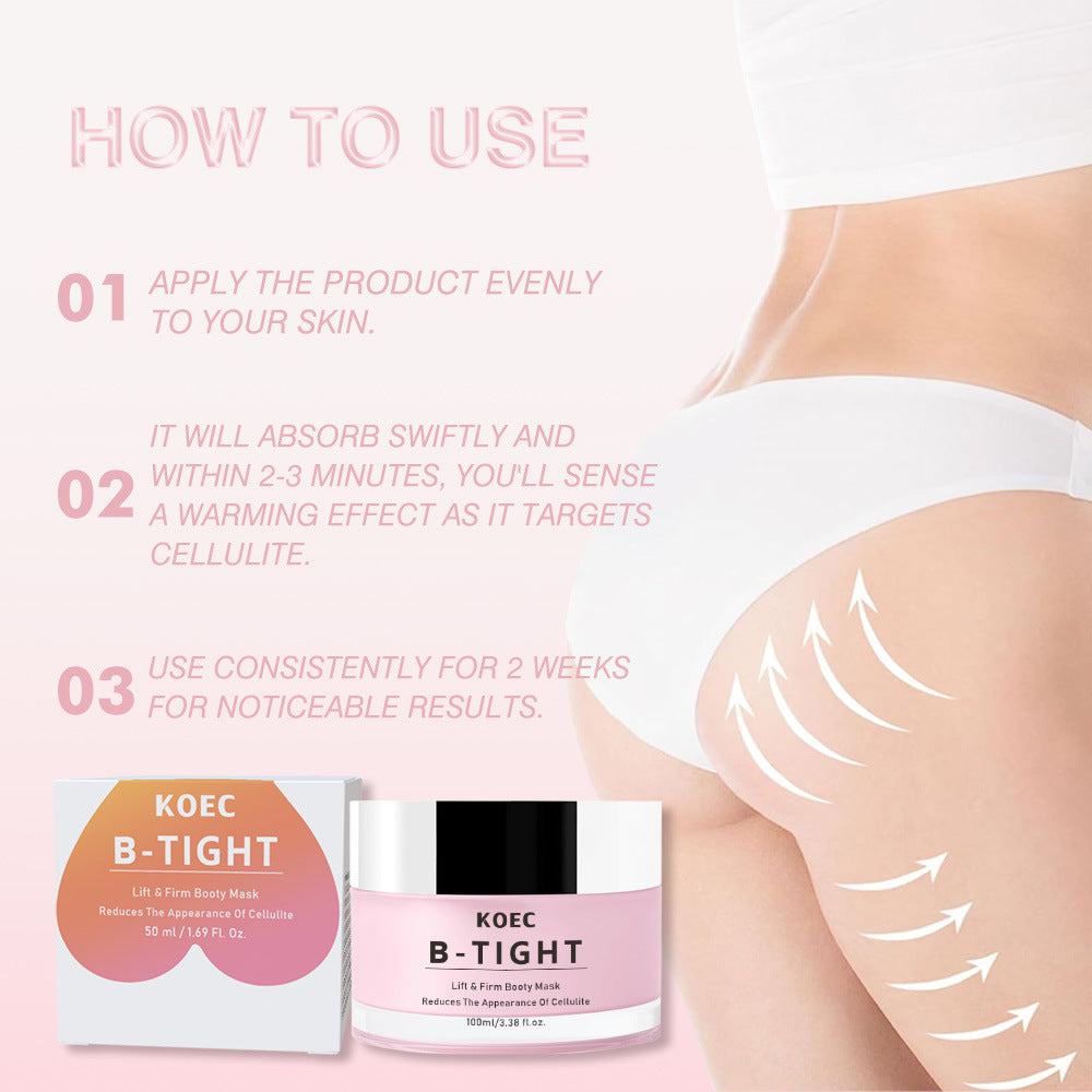 Body and buttocks cream, hydrating, moisturizing and firming body mask